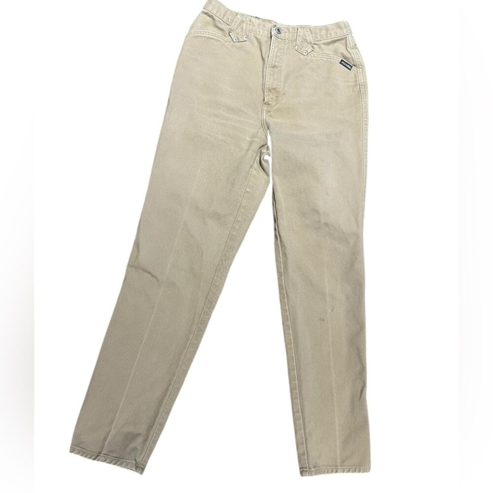 Vintage “Rockies” Rocky Mountain Jeans in Tan Cotton Women’s 13/14 Made in USA